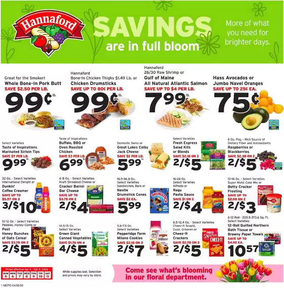 Hannaford catalogue | Current bargains and offers | 2026-04-05T00:00:00.000Z - 2026-04-11T00:00:00.000Z
