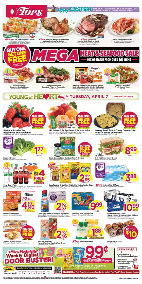 Tops catalogue in Amherst NY | Tops weekly ad | 2026-04-05T00:00:00.000Z - 2026-04-11T00:00:00.000Z
