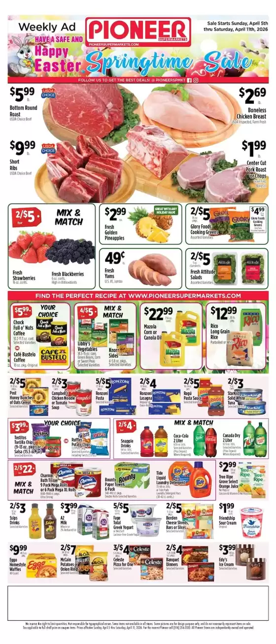 Pioneer Supermarkets catalogue | Top offers for all bargain hunters | 2026-04-05T00:00:00.000Z - 2026-04-11T00:00:00.000Z