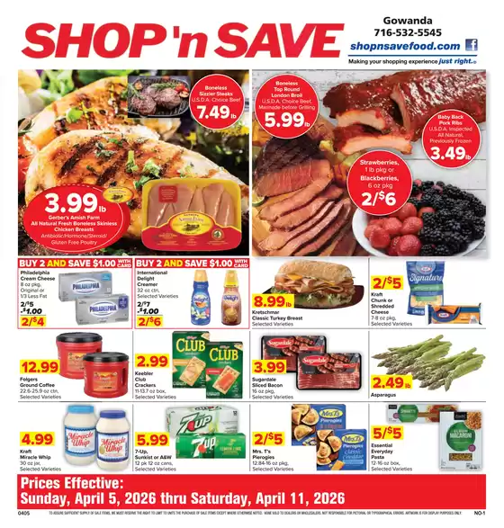 Shop 'n Save catalogue | Top deals and discounts | 2026-04-05T00:00:00.000Z - 2026-04-11T00:00:00.000Z