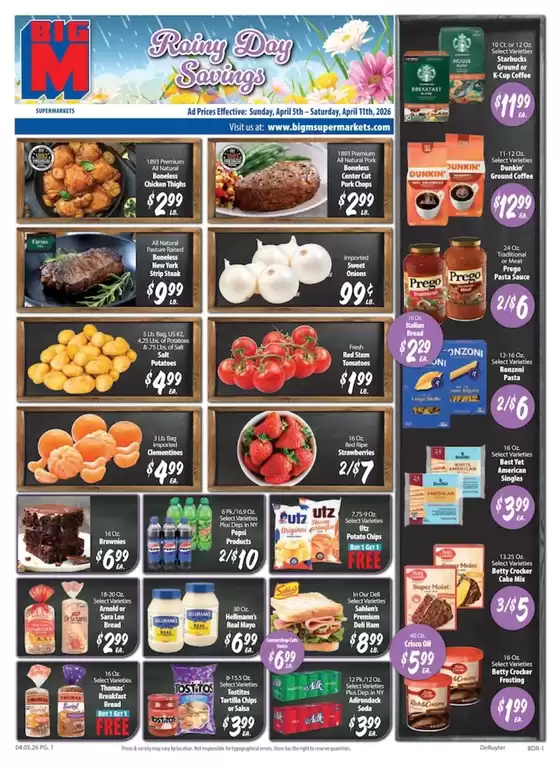 BigM Supermarkets catalogue | Top offers for all bargain hunters | 2026-04-05T00:00:00.000Z - 2026-04-11T00:00:00.000Z