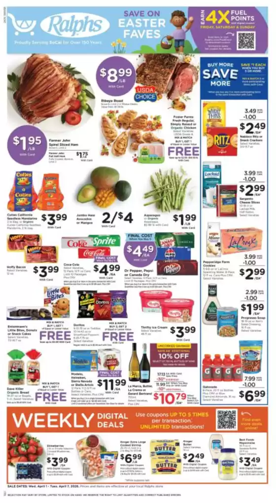 Ralphs catalogue | Ralphs Weekly Ad Print | 2026-04-01T00:00:00.000Z - 2026-04-08T00:00:00.000Z