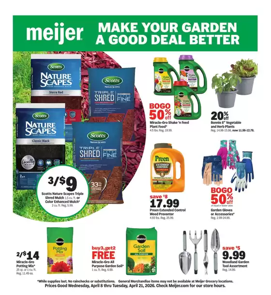 Meijer catalogue | make your garden a good deal better | 2026-04-08T00:00:00.000Z - 2026-04-21T00:00:00.000Z