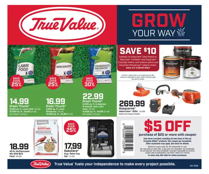 True Value catalogue | Current deals and offers | 2026-04-03T00:00:00.000Z - 2026-04-20T00:00:00.000Z