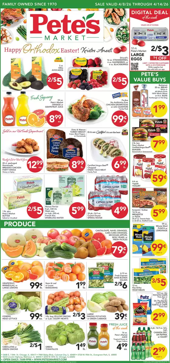 Pete's Fresh Market catalogue | Discover attractive offers | 2026-04-08T00:00:00.000Z - 2026-04-14T00:00:00.000Z