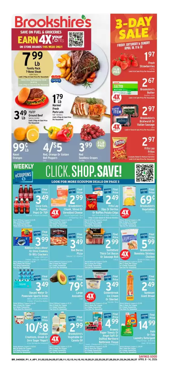 Brookshire's catalogue | Great offer for bargain hunters | 2026-04-08T00:00:00.000Z - 2026-04-14T00:00:00.000Z