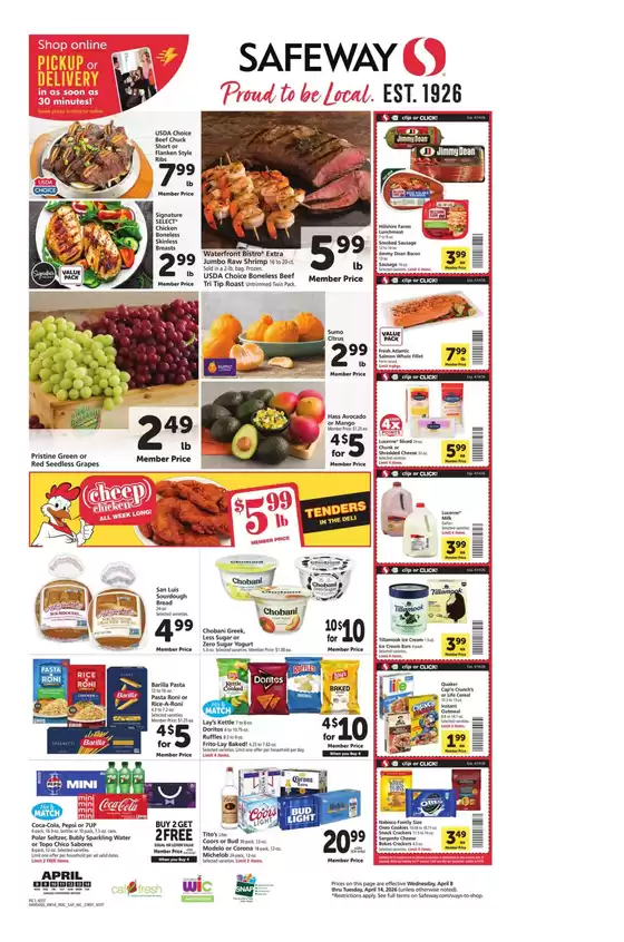 Safeway catalogue in San Francisco CA | Our best offers for you | 2026-04-08T00:00:00.000Z - 2026-04-14T00:00:00.000Z