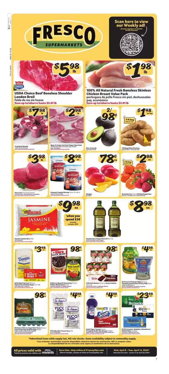 Fresco y Más catalogue | Weekly Circular | 2026-04-08T00:00:00.000Z - 2026-04-14T00:00:00.000Z
