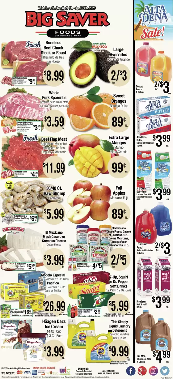 Big Saver Foods catalogue in Los Angeles CA | Big Saver Foods Weekly Special | 2026-04-08T00:00:00.000Z - 2026-04-14T00:00:00.000Z