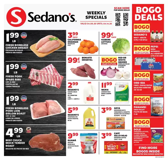 Sedano's catalogue | Sedano's weekly ad | 2026-04-08T00:00:00.000Z - 2026-04-14T00:00:00.000Z