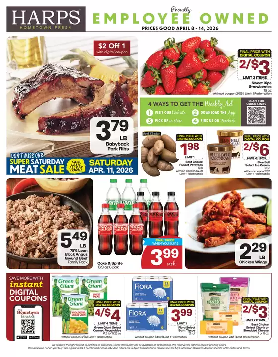 Harp's Market catalogue | Discounts and promotions | 2026-04-08T00:00:00.000Z - 2026-04-14T00:00:00.000Z