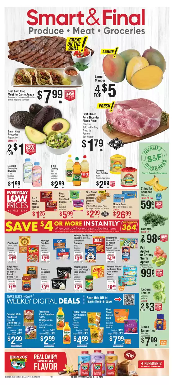 Smart & Final catalogue | Discounts and promotions | 2026-04-08T00:00:00.000Z - 2026-04-09T00:00:00.000Z