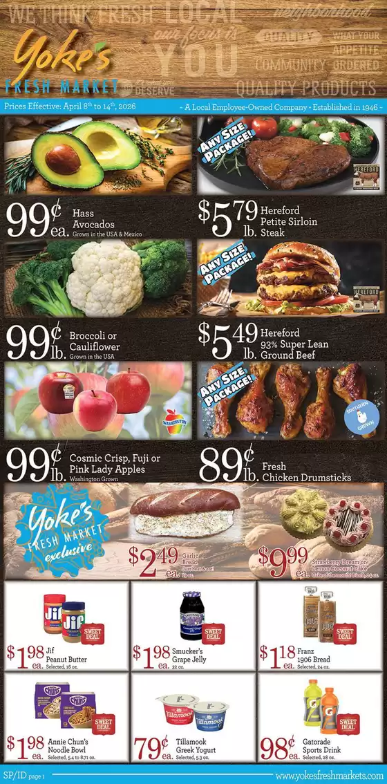 Yoke's Fresh Market  catalogue | Yoke's Fresh Market Weekly Ad | 2026-04-08T00:00:00.000Z - 2026-04-14T00:00:00.000Z