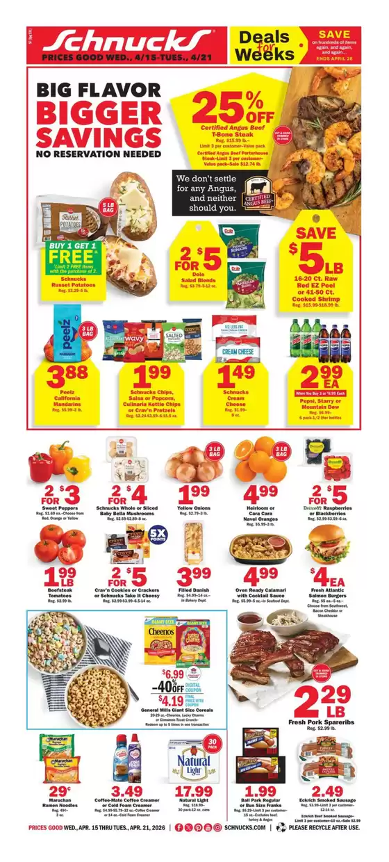 Schnucks catalogue | Exclusive deals for our customers | 2026-04-15T00:00:00.000Z - 2026-04-21T00:00:00.000Z