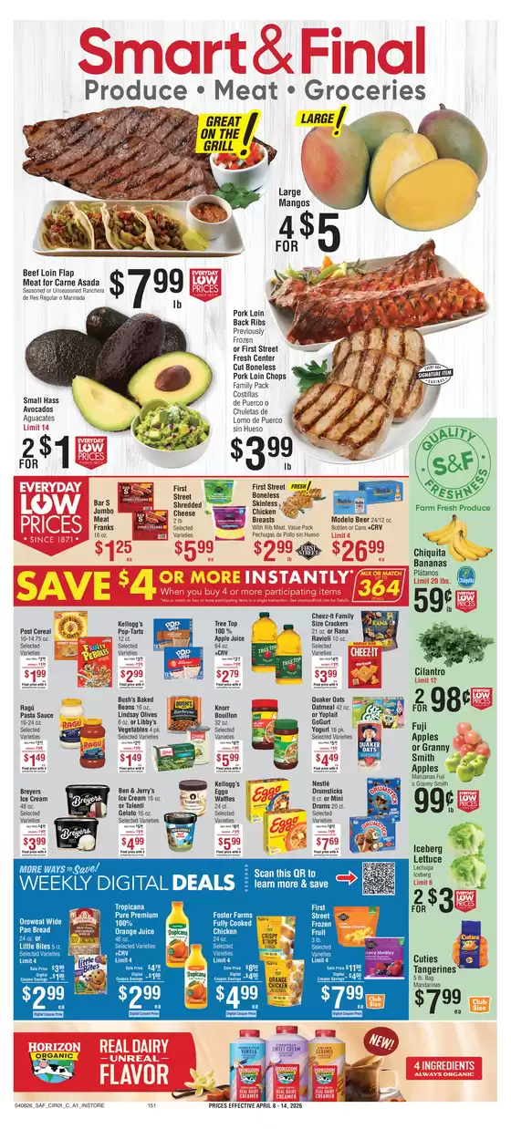 Smart & Final catalogue in Los Angeles CA | Weekly Ad Savings (04/08/2026 - 04/14/2026) | 2026-04-08T00:00:00.000Z - 2026-04-09T00:00:00.000Z