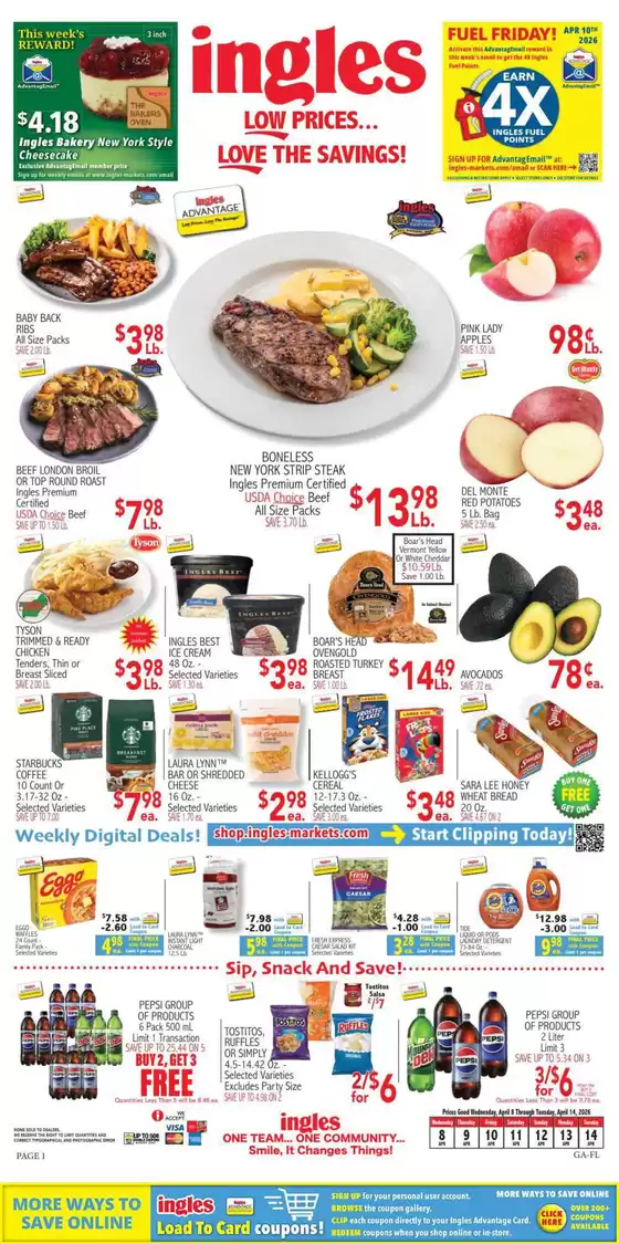 Ingles Markets catalogue in Marietta GA | Save now with our deals | 2026-04-08T00:00:00.000Z - 2026-04-14T00:00:00.000Z