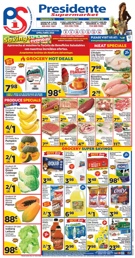 Presidente catalogue | Top deals for all customers | 2026-04-08T00:00:00.000Z - 2026-04-14T00:00:00.000Z