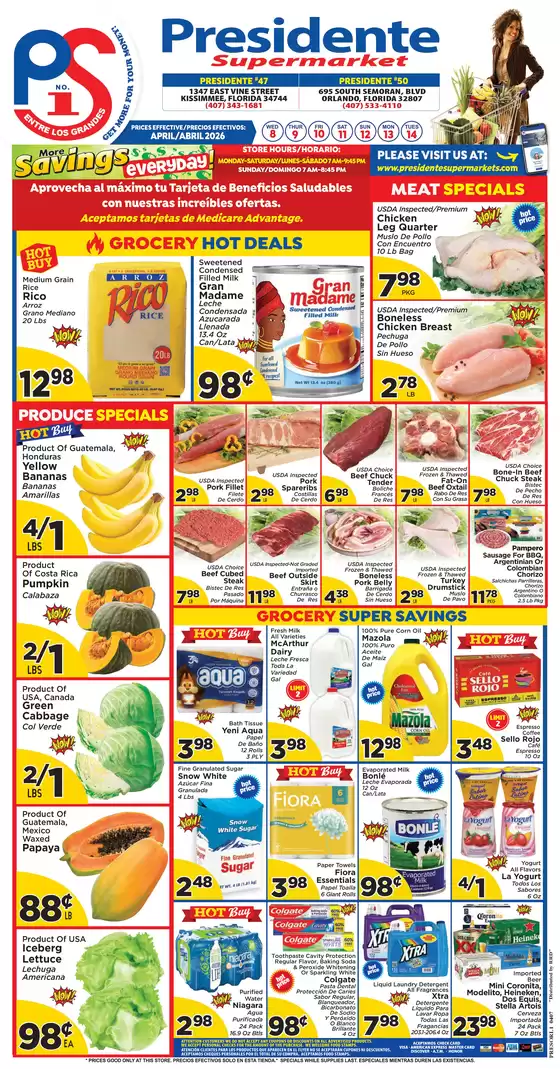 Presidente catalogue | Exclusive deals and bargains | 2026-04-01T00:00:00.000Z - 2026-04-30T00:00:00.000Z