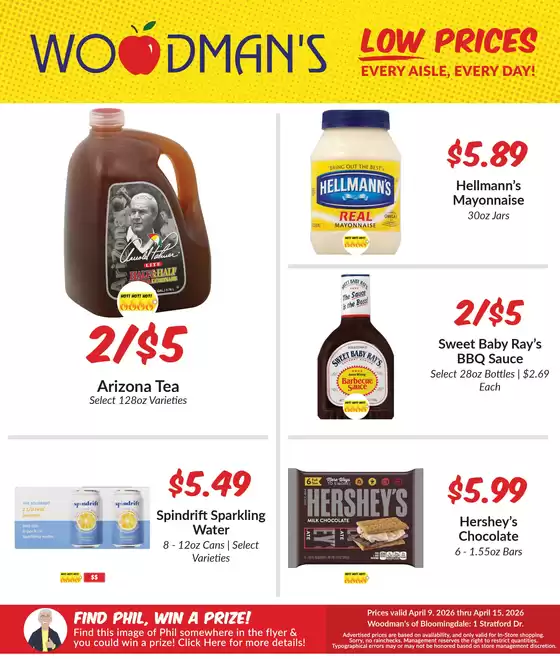 Woodman's catalogue | Great offer for bargain hunters | 2026-04-09T00:00:00.000Z - 2026-04-15T00:00:00.000Z