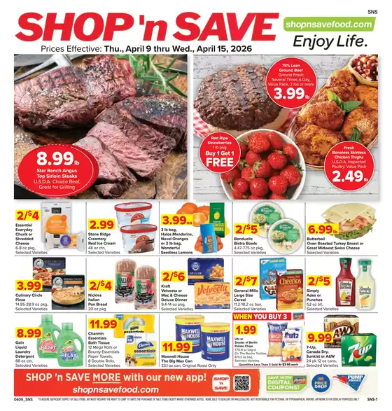 Shop 'n Save catalogue | Shop 'n Save Weekly ad | 2026-04-09T00:00:00.000Z - 2026-04-15T00:00:00.000Z