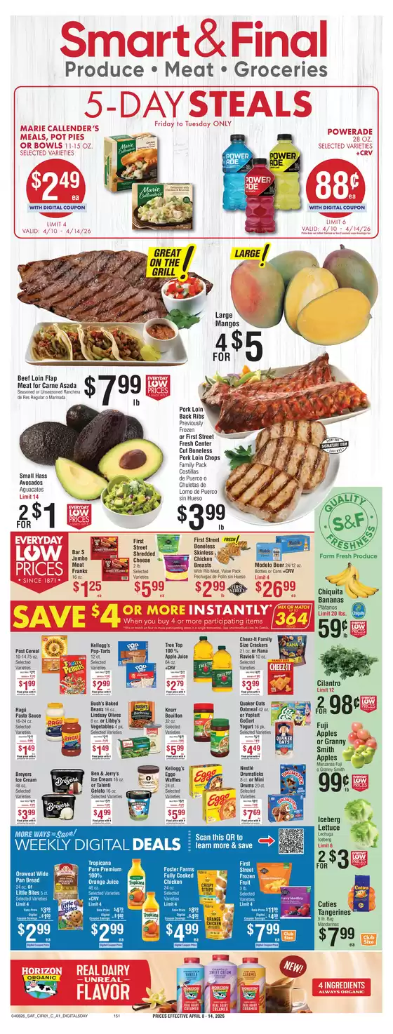 Smart & Final catalogue in Rocklin CA | Weekly Ad Savings (04/08/2026 - 04/14/2026) | 2026-04-10T00:00:00.000Z - 2026-04-14T00:00:00.000Z