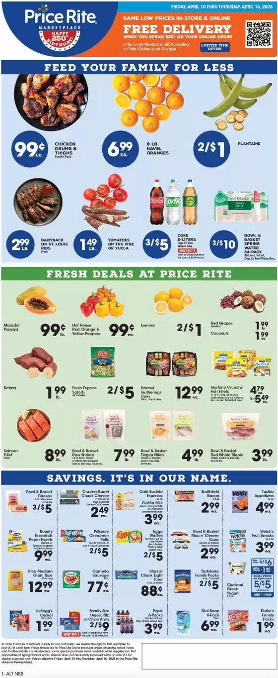 Price Rite catalogue | Weekly Ads Price Rite | 2026-04-10T00:00:00.000Z - 2026-04-16T00:00:00.000Z