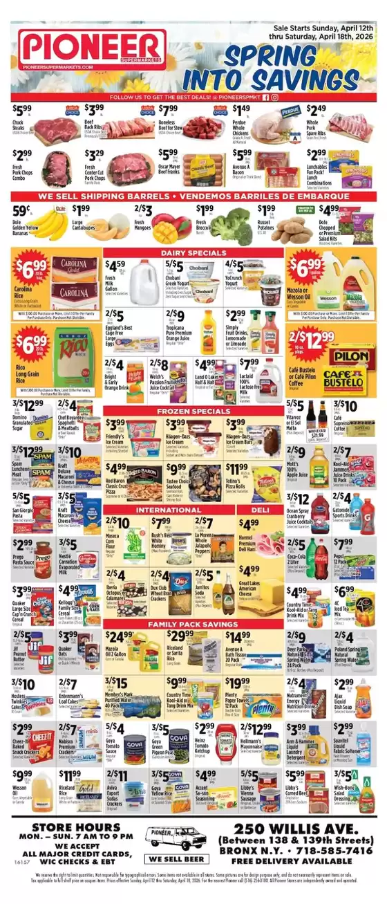 Pioneer Supermarkets catalogue | Discounts and promotions | 2026-04-12T00:00:00.000Z - 2026-04-18T00:00:00.000Z