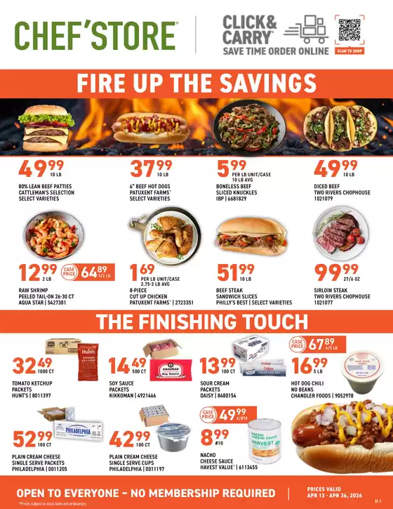 Chef'Store catalogue | Top deals for all customers | 2026-04-13T00:00:00.000Z - 2026-04-26T00:00:00.000Z