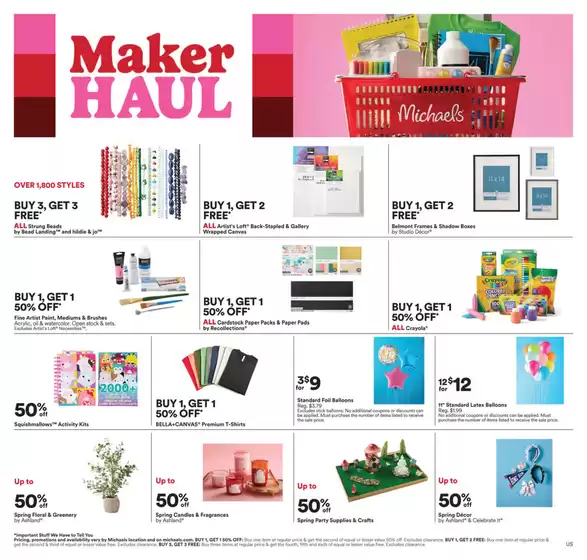 Michaels catalogue in Little Rock AR | 4/12 Weekly Ad | 2026-04-12T00:00:00.000Z - 2026-04-18T00:00:00.000Z