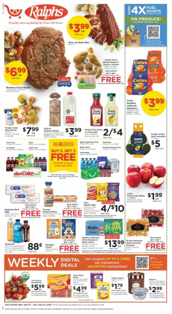 Ralphs catalogue in Temple City CA | Our best deals for you | 2026-04-15T00:00:00.000Z - 2026-04-22T00:00:00.000Z