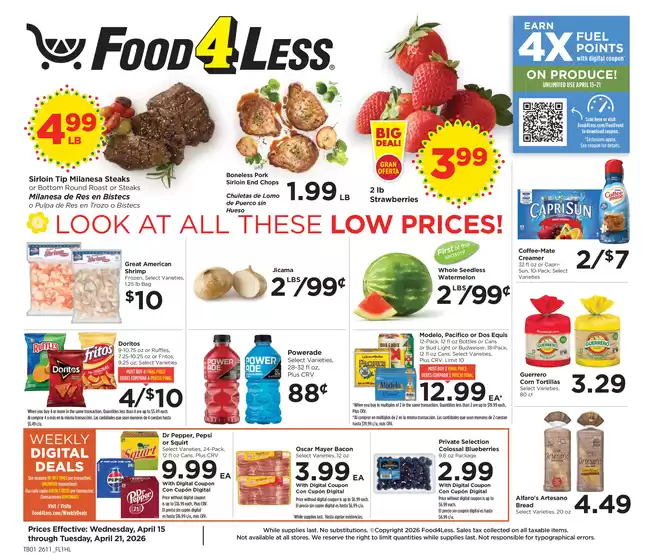 Food 4 Less catalogue in Temple City CA | Exclusive deals for our customers | 2026-04-15T00:00:00.000Z - 2026-04-21T00:00:00.000Z
