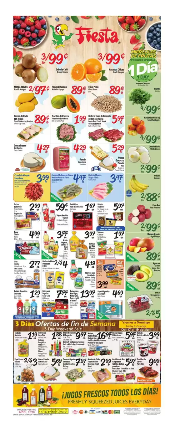 Fiesta Mart catalogue in Richmond TX | Current bargains and offers | 2026-04-15T00:00:00.000Z - 2026-04-21T00:00:00.000Z