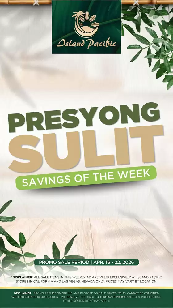 Island Pacific Market catalogue | IP Freshop Weekly Ad APR16 22 2026 | 2026-04-16T00:00:00.000Z - 2026-04-22T00:00:00.000Z