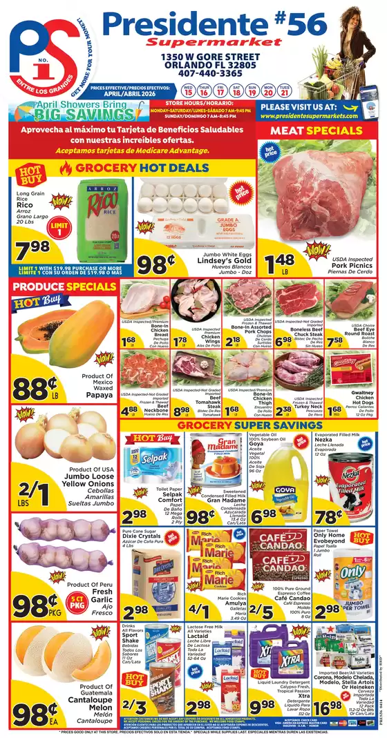 Presidente catalogue in Ocoee FL | Exclusive deals for our customers | 2026-04-15T00:00:00.000Z - 2026-04-21T00:00:00.000Z