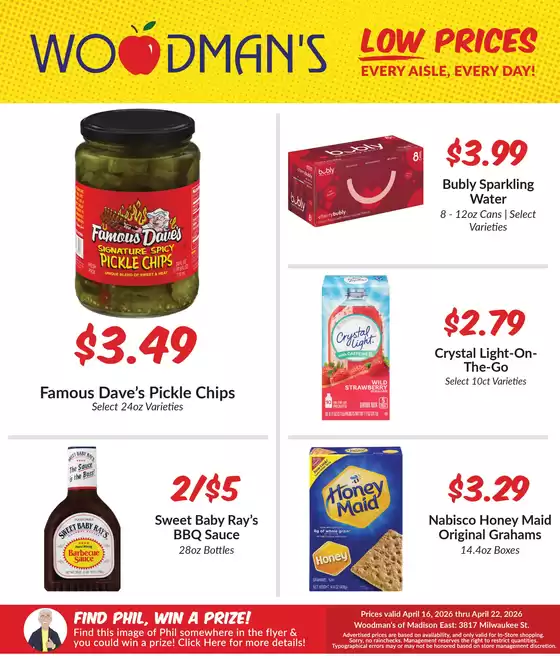 Woodman's catalogue | Wide range of offers | 2026-04-16T00:00:00.000Z - 2026-04-22T00:00:00.000Z