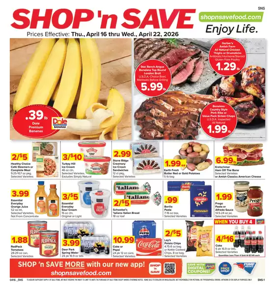 Shop 'n Save catalogue | Shop 'n Save Weekly ad | 2026-04-16T00:00:00.000Z - 2026-04-22T00:00:00.000Z