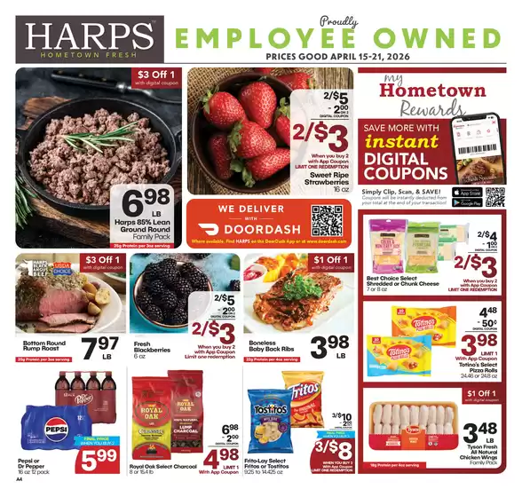 Harp's Market catalogue | Save now with our deals | 2026-04-15T00:00:00.000Z - 2026-04-21T00:00:00.000Z