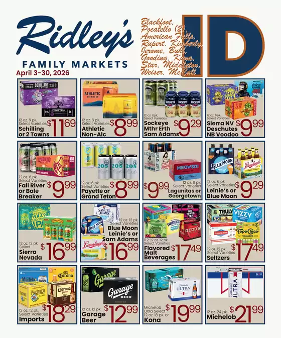 Ridley's Family Markets catalogue | Offers for bargain hunters | 2026-04-03T00:00:00.000Z - 2026-04-30T00:00:00.000Z