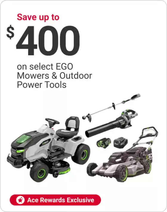 Ace Hardware catalogue | Current special promotions | 2026-04-17T00:00:00.000Z - 2026-05-01T00:00:00.000Z