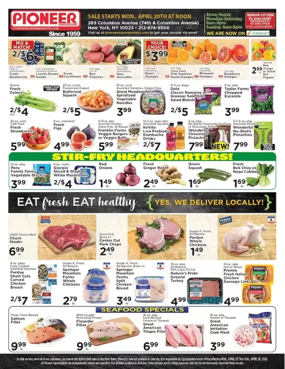Pioneer Supermarkets catalogue | Pioneer Supermarkets weekly ad | 2026-04-20T00:00:00.000Z - 2026-04-26T00:00:00.000Z