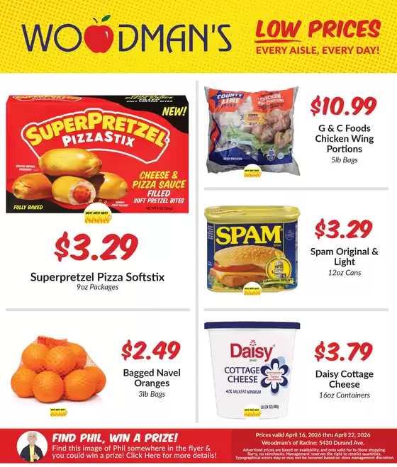 Woodman's catalogue | Great discounts on selected products | 2026-04-16T00:00:00.000Z - 2026-04-22T00:00:00.000Z