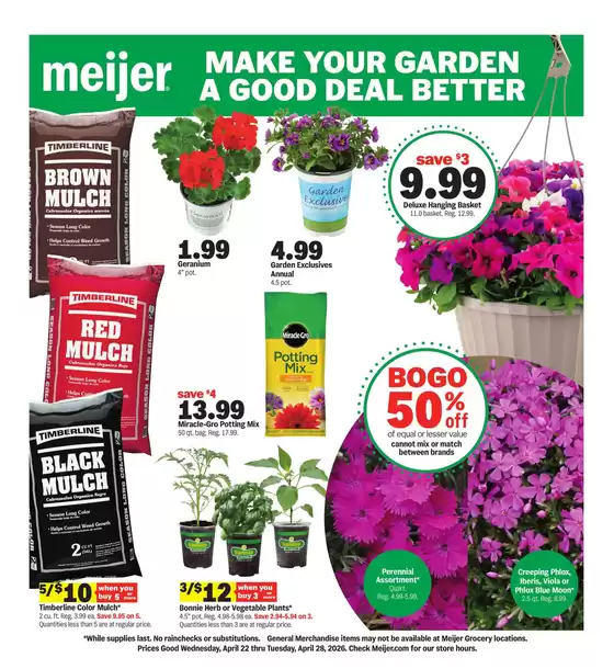 Meijer catalogue | make your garden a good deal better | 2026-04-22T00:00:00.000Z - 2026-04-28T00:00:00.000Z