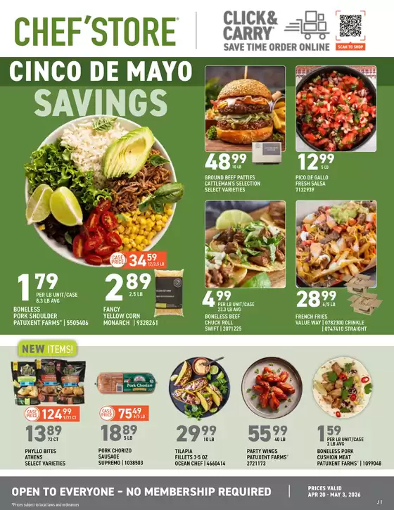 Chef'Store catalogue | Current deals and offers | 2026-04-20T00:00:00.000Z - 2026-05-03T00:00:00.000Z