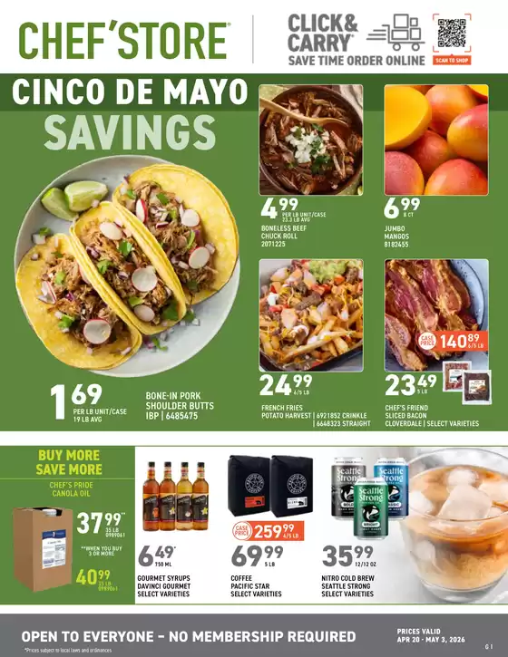 Chef'Store catalogue | Top deals and discounts | 2026-04-20T00:00:00.000Z - 2026-05-03T00:00:00.000Z