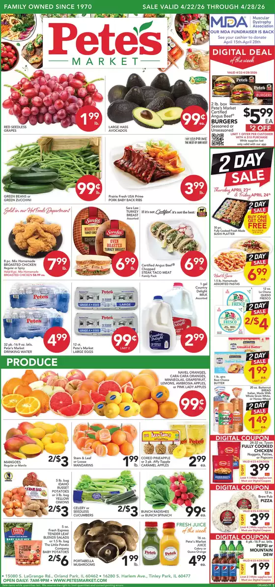 Pete's Fresh Market catalogue | Top offers for smart savers | 2026-04-22T00:00:00.000Z - 2026-04-28T00:00:00.000Z