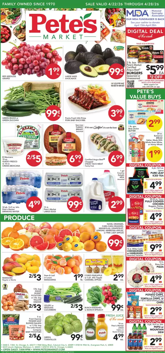 Pete's Fresh Market catalogue | Offers for bargain hunters | 2026-04-22T00:00:00.000Z - 2026-04-28T00:00:00.000Z