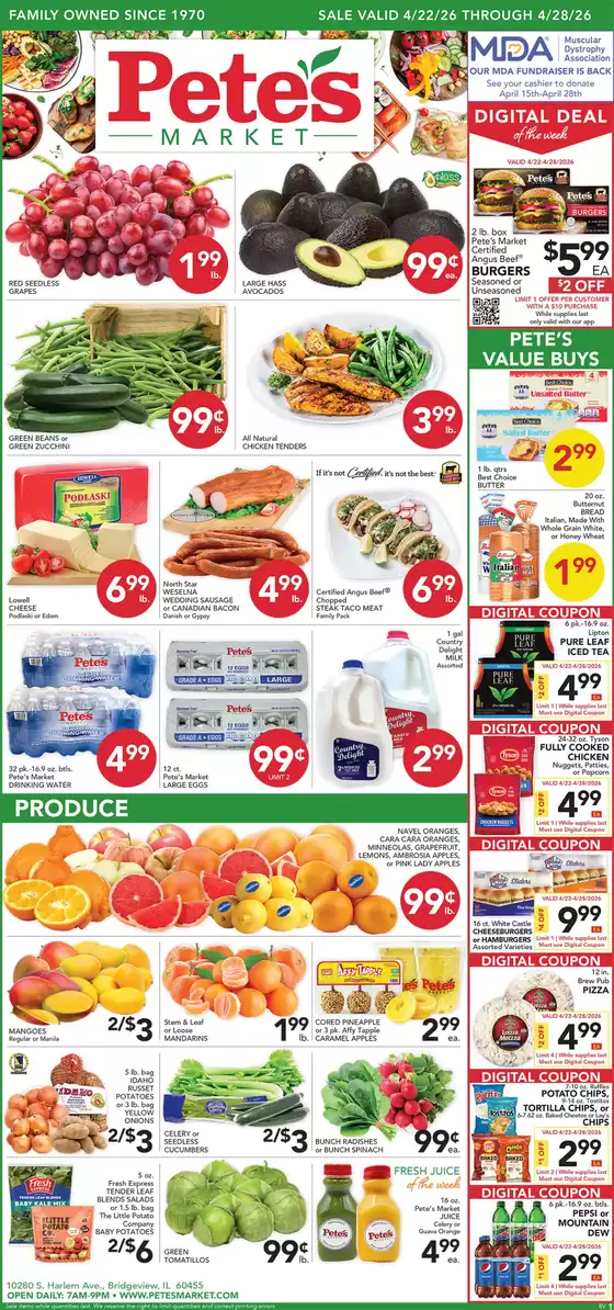 Pete's Fresh Market catalogue | Discounts and promotions | 2026-04-22T00:00:00.000Z - 2026-04-28T00:00:00.000Z
