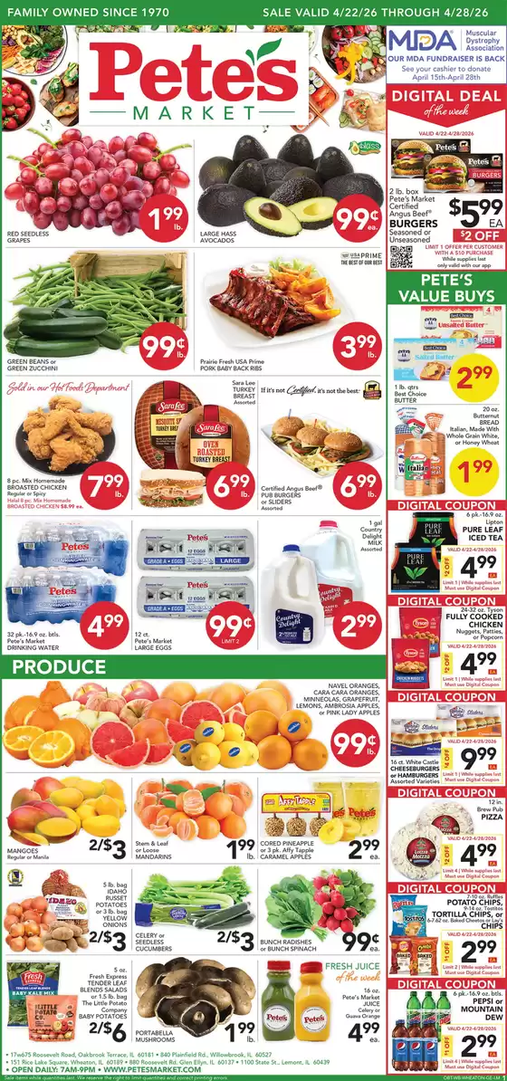 Pete's Fresh Market catalogue | Current special promotions | 2026-04-22T00:00:00.000Z - 2026-04-28T00:00:00.000Z