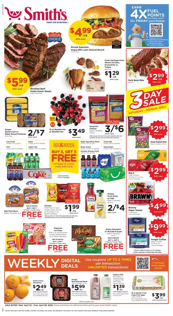 Smith's catalogue | Exclusive deals and bargains | 2026-04-22T00:00:00.000Z - 2026-04-28T00:00:00.000Z