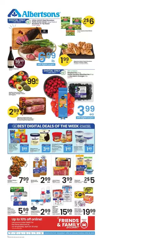 Albertsons catalogue | Top deals and discounts | 2026-04-22T00:00:00.000Z - 2026-04-28T00:00:00.000Z